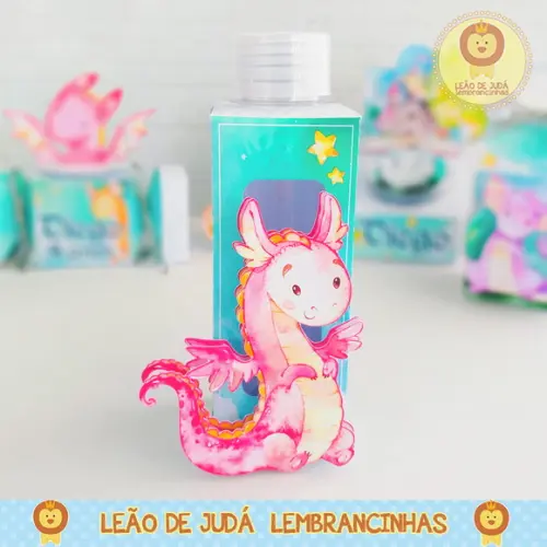 Caixinha porta tubete tema Dragão
