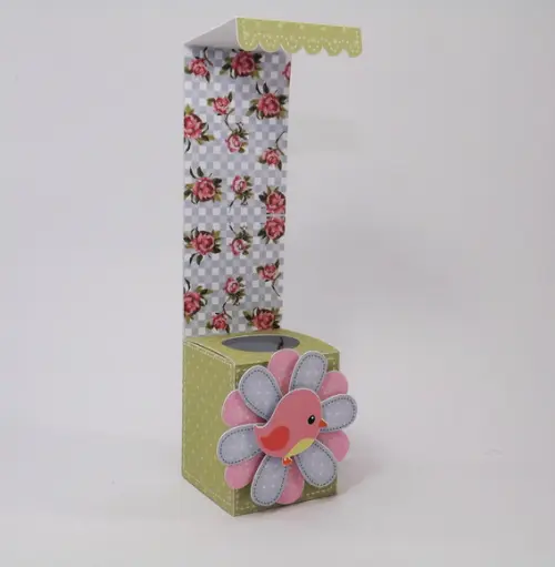 Caixinha porta tubete tema jardim