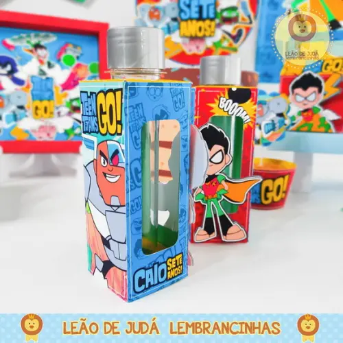 Caixinha Porta Tubete Tema Jovens Titãs