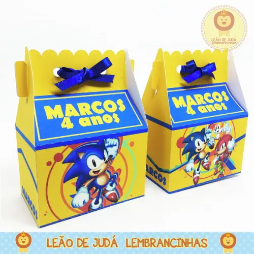 Caixinha Sorriso Tema Sonic