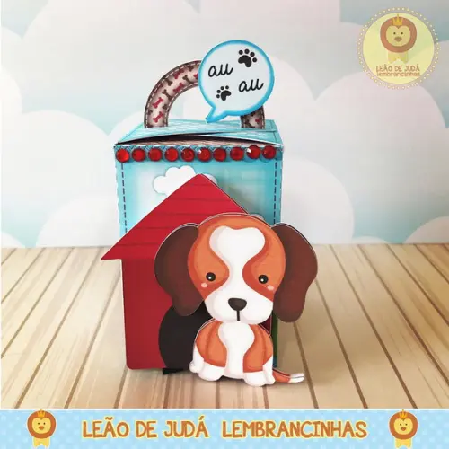 Caixinha Suécia tema Cachorrinho