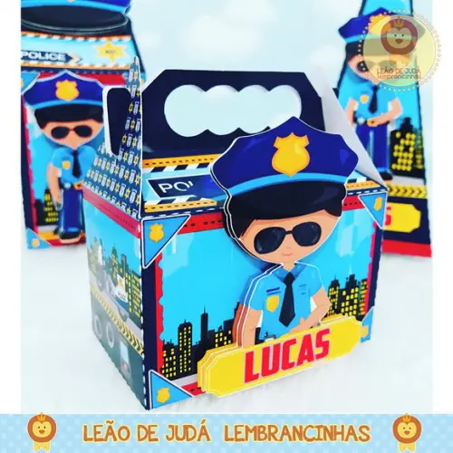 Caixinha Surpresa Tema Policial