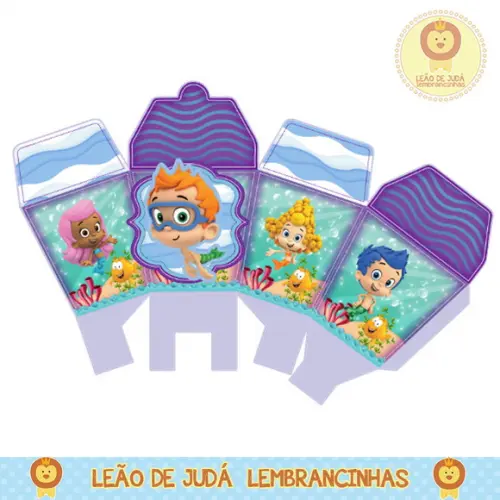 caixinha sushi bubble guppies