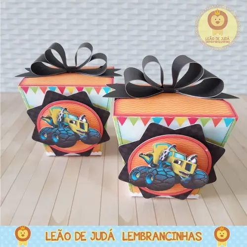 Caixinha sushi tema Blaze and the Monster Machines