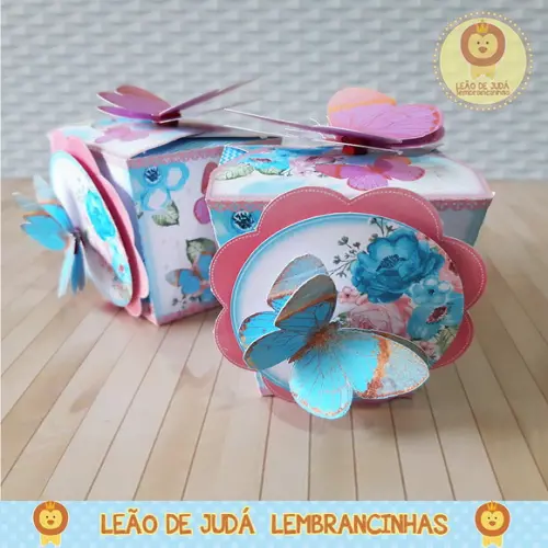Caixinha sushi tema Borboleta