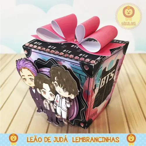 Caixinha sushi tema BTS