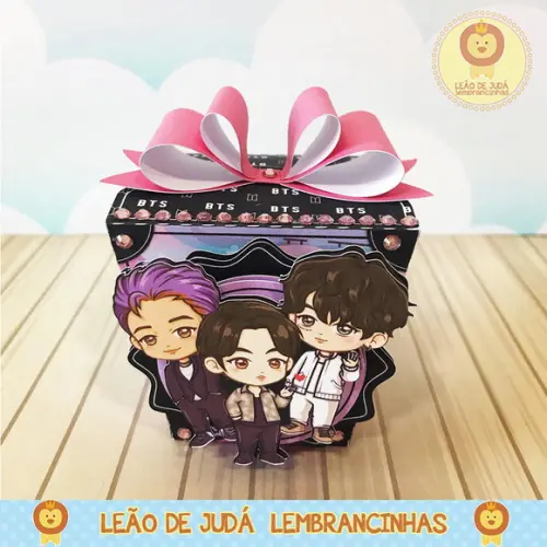 Caixinha sushi tema BTS