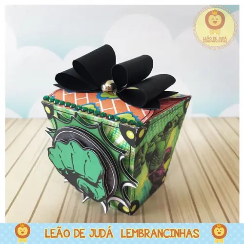 Caixinha Sushi Tema Hulk