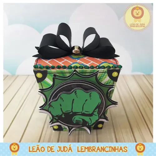 Caixinha Sushi Tema Hulk