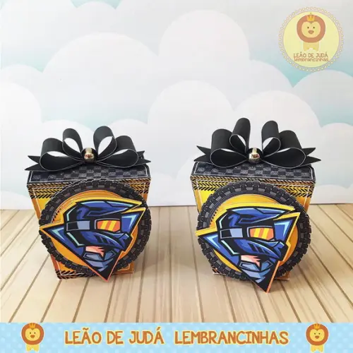 Caixinha sushi tema motocross