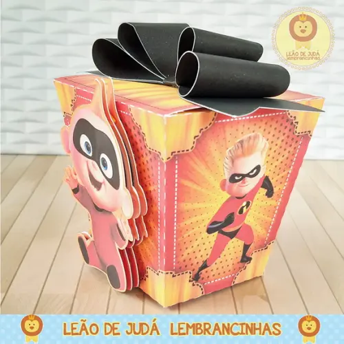 Caixinha sushi tema os incríveis