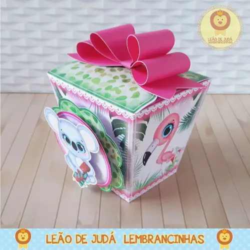 Caixinha sushi tema Safari