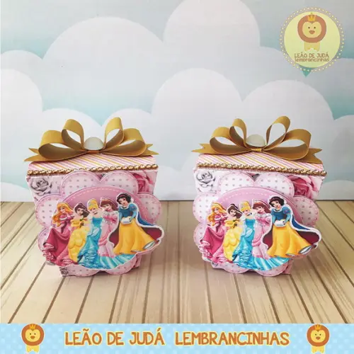 Caixinha Sushi Tema Princesas Disney