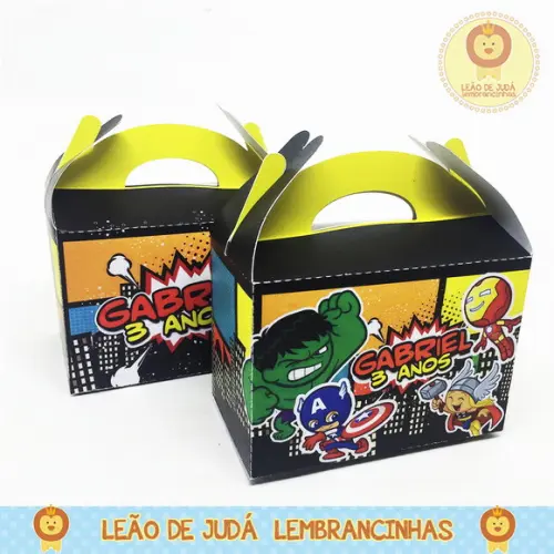 Caixinha Timbu Tema Vingadores