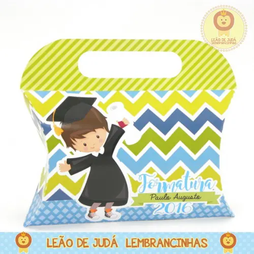 Caixinha Travesseiro Tema Formatura