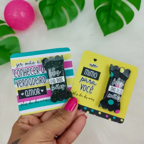 Card com 1 Bala Dia das Maes Mod. 595