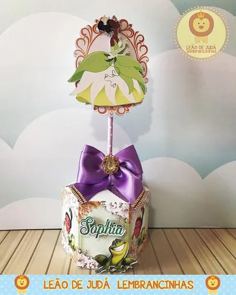 Centro De Mesa Tema A Princesa E O Sapo