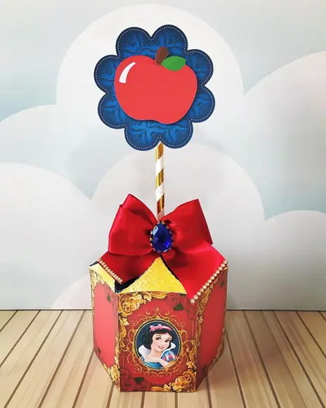 Centro de Mesa Tema Branca de Neve
