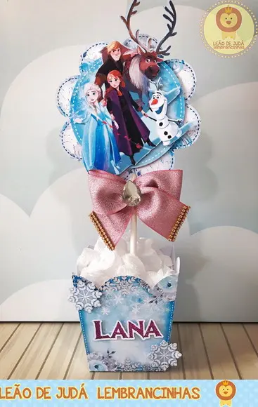 Centro De Mesa Tema Frozen