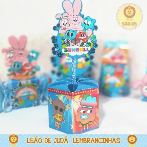 Centro de Mesa Tema Gumball