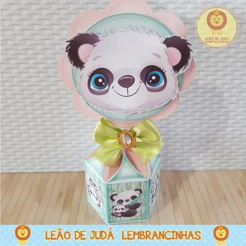 Centro De Mesa Tema Panda Menino