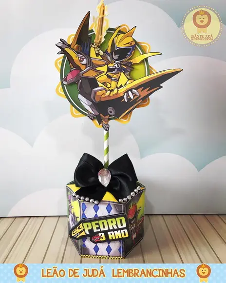 Centro De Mesa Tema Power Rangers
