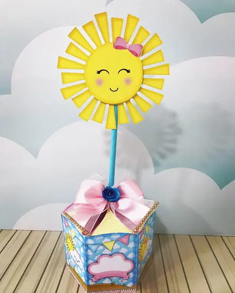 Centro De Mesa Tema Sunshine