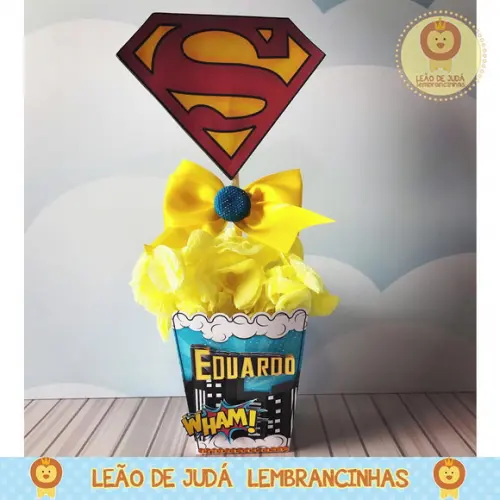 Centro De Mesa Tema Superman
