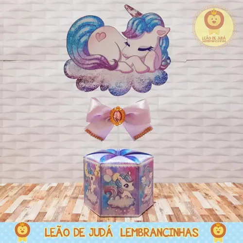 Centro De Mesa Tema Unicórnio