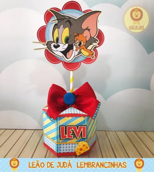Centro de Mesa Tema Tom e Jerry