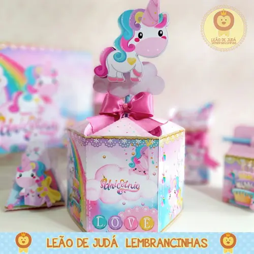 Centro De Mesa Tema Unicórnio