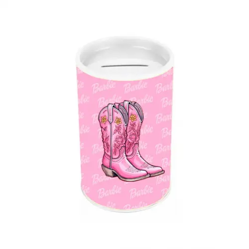Cofrinho Lembrancinha para Festa Tema Barbie Cowboy
