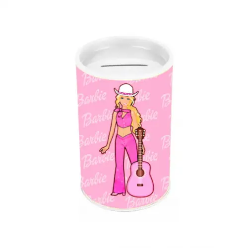 Cofrinho Lembrancinha para Festa Tema Barbie Cowboy
