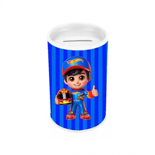 Cofrinho Lembrancinha para Festa Tema Hot Wheels