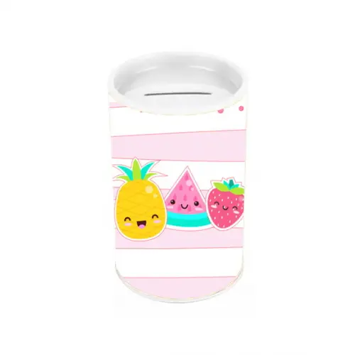 Cofrinho Lembrancinha para Festa Tema Frutas Kawaii