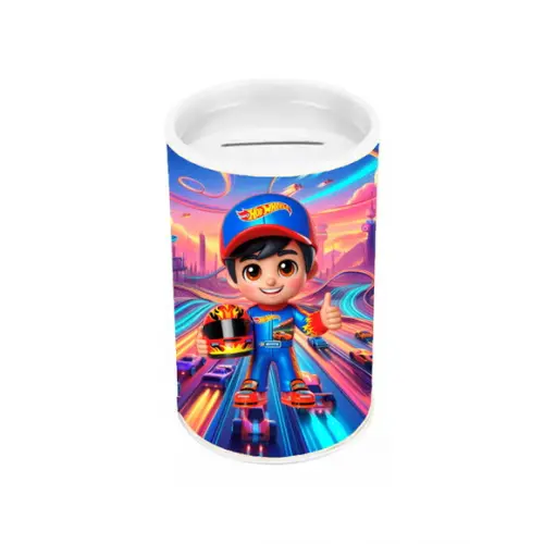 Cofrinho Lembrancinha para Festa Tema Hot Wheels