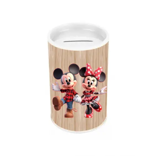 Cofrinho Lembrancinha para Festa Tema Mickey Fazendeiro