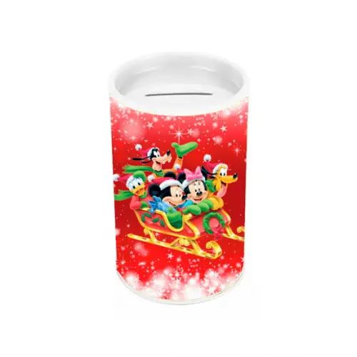 Cofrinho Lembrancinha para Festa Tema Natal Mickey