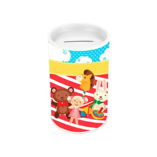 Cofrinho Tema Fabrica de Brinquedos