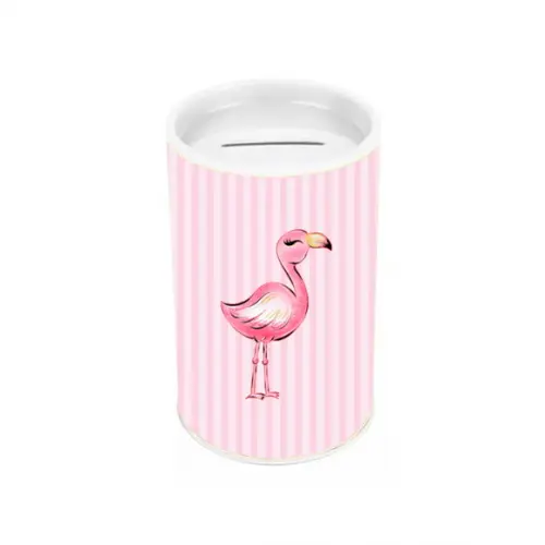 Cofrinho Tema Flamingo