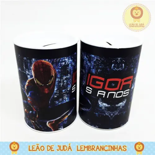 Cofrinho tema Homem Aranha