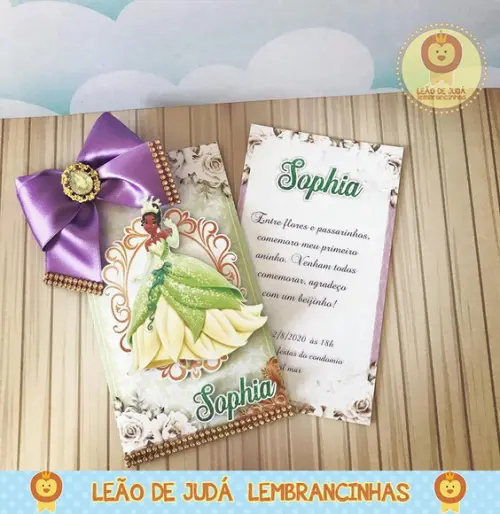 Convite a princesa e o sapo