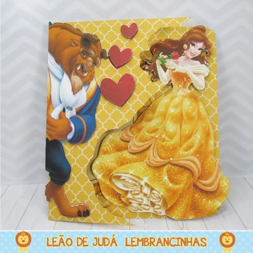 Convite Bela e a Fera