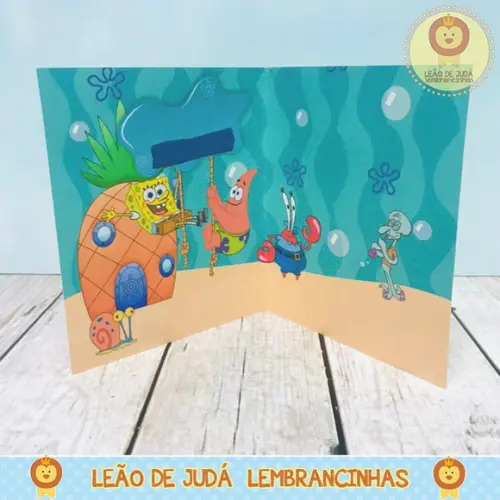 Convite Bob Esponja