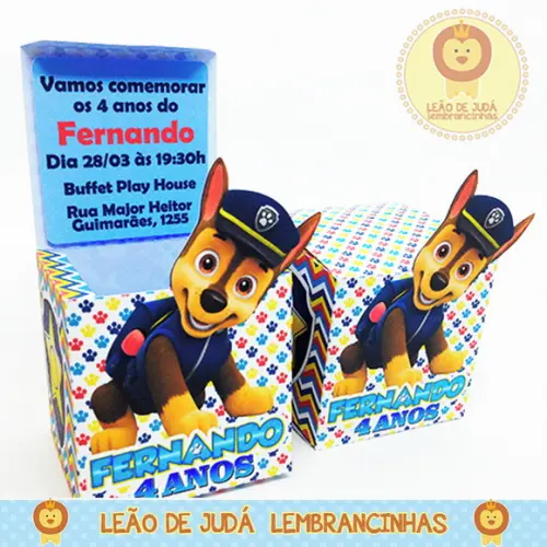 CONVITE CUBO tema Patrulha Canina