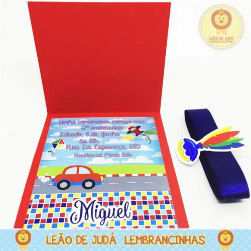 Convite Esmeralda tema Brinquedo