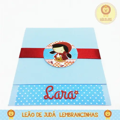 Convite Esmeralda tema Chapeuzinho Vermelho