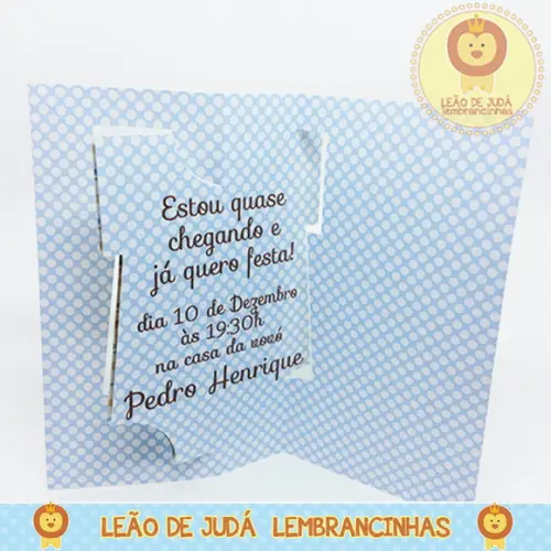 Convite Giratório Chá de Bebe
