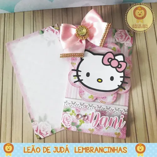 Convite hello kitty