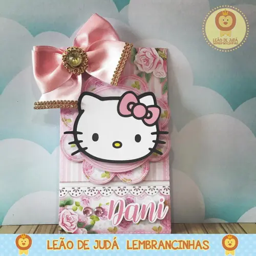 Convite hello kitty